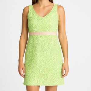 Maggie London plus green white dress size 14